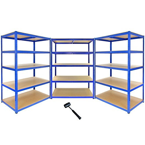 Monster Racking - 3 Rayonnages T-Rax Bleus 120cm x 60cm x 180cm