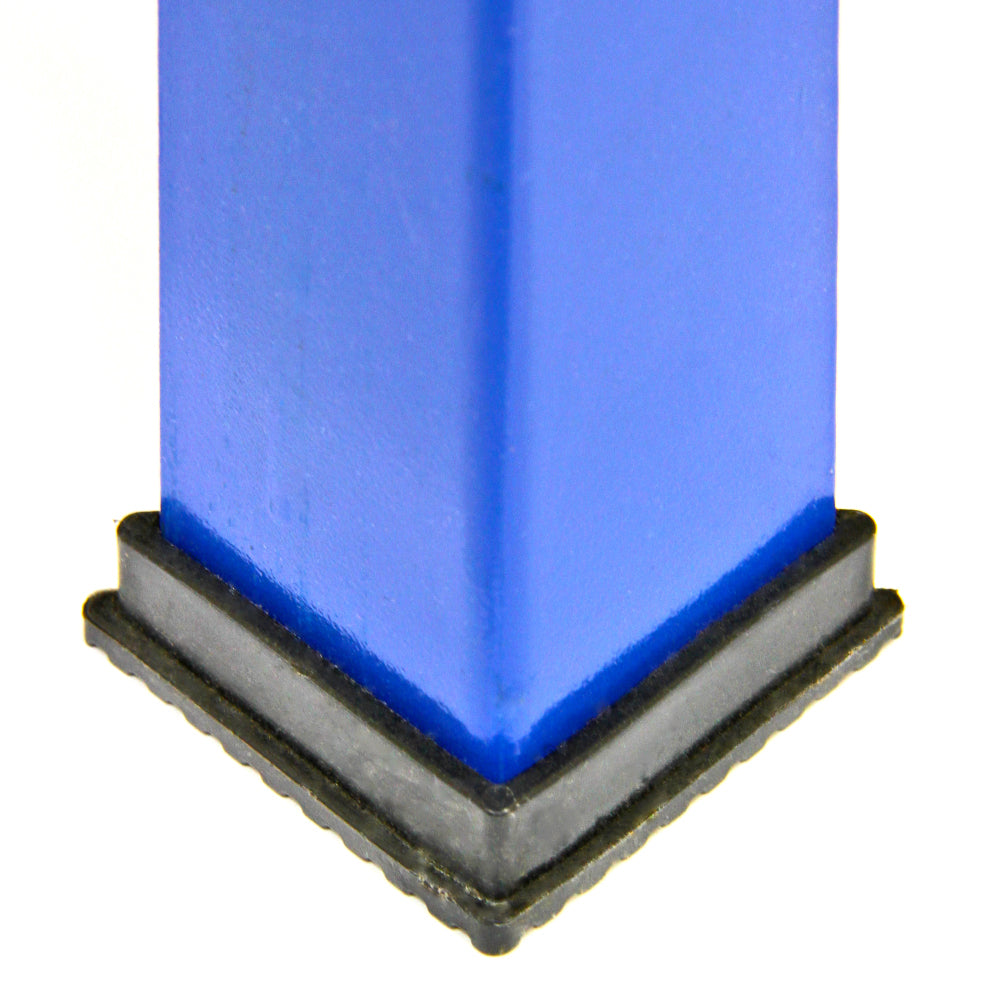 3 Rayonnages en Métal Bleu T-Rax  & 1 Etabli de Travail en Métal Bleu Q-Rax