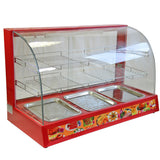 KuKoo Vitrine Chauffe-Plats Électrique 90cm