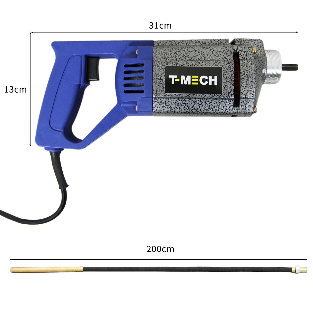 T-Mech - Vibreur à Béton Manuel Electrique