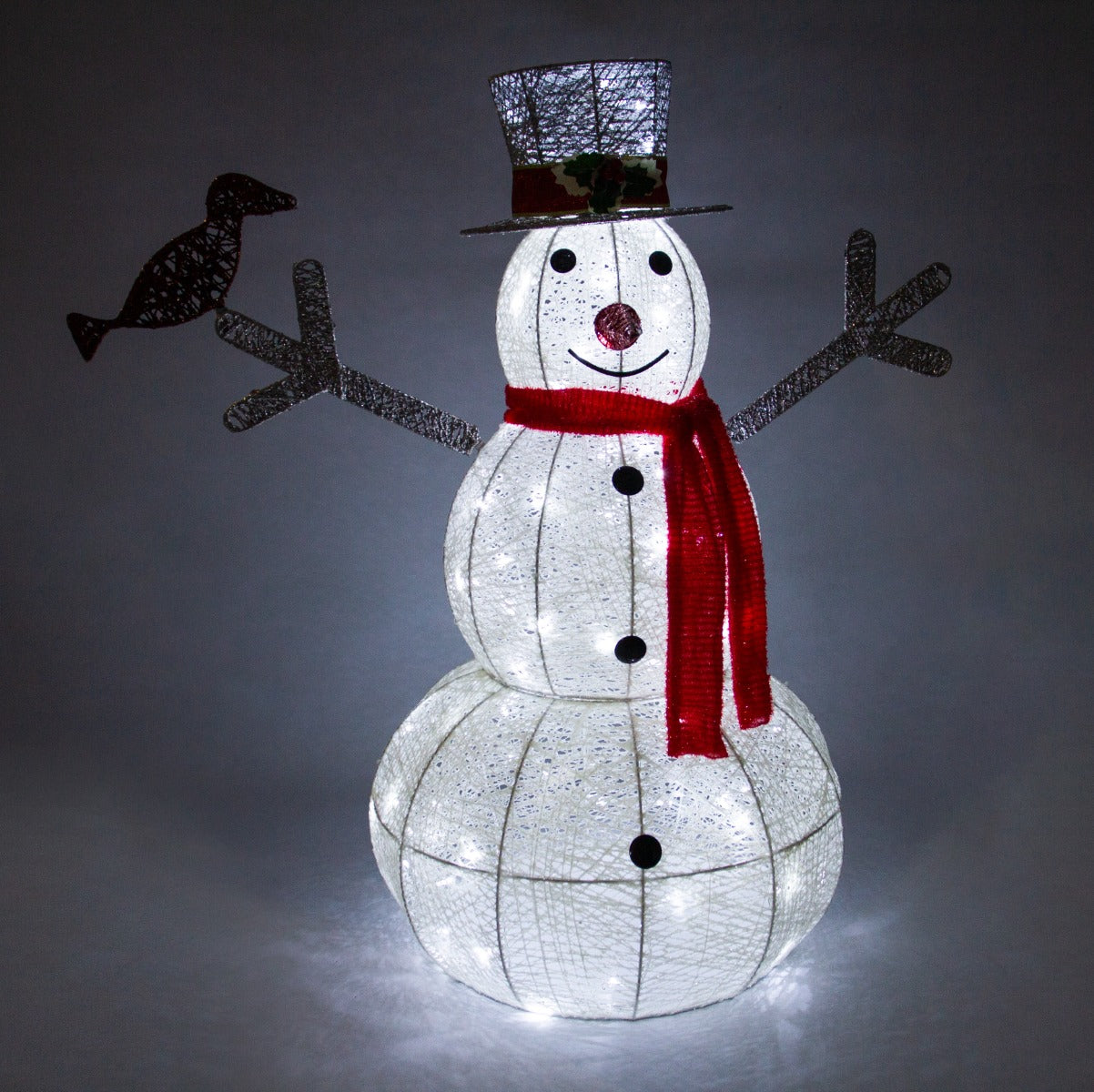 Bonhomme de Neige Lumineux LED Blanc Froid