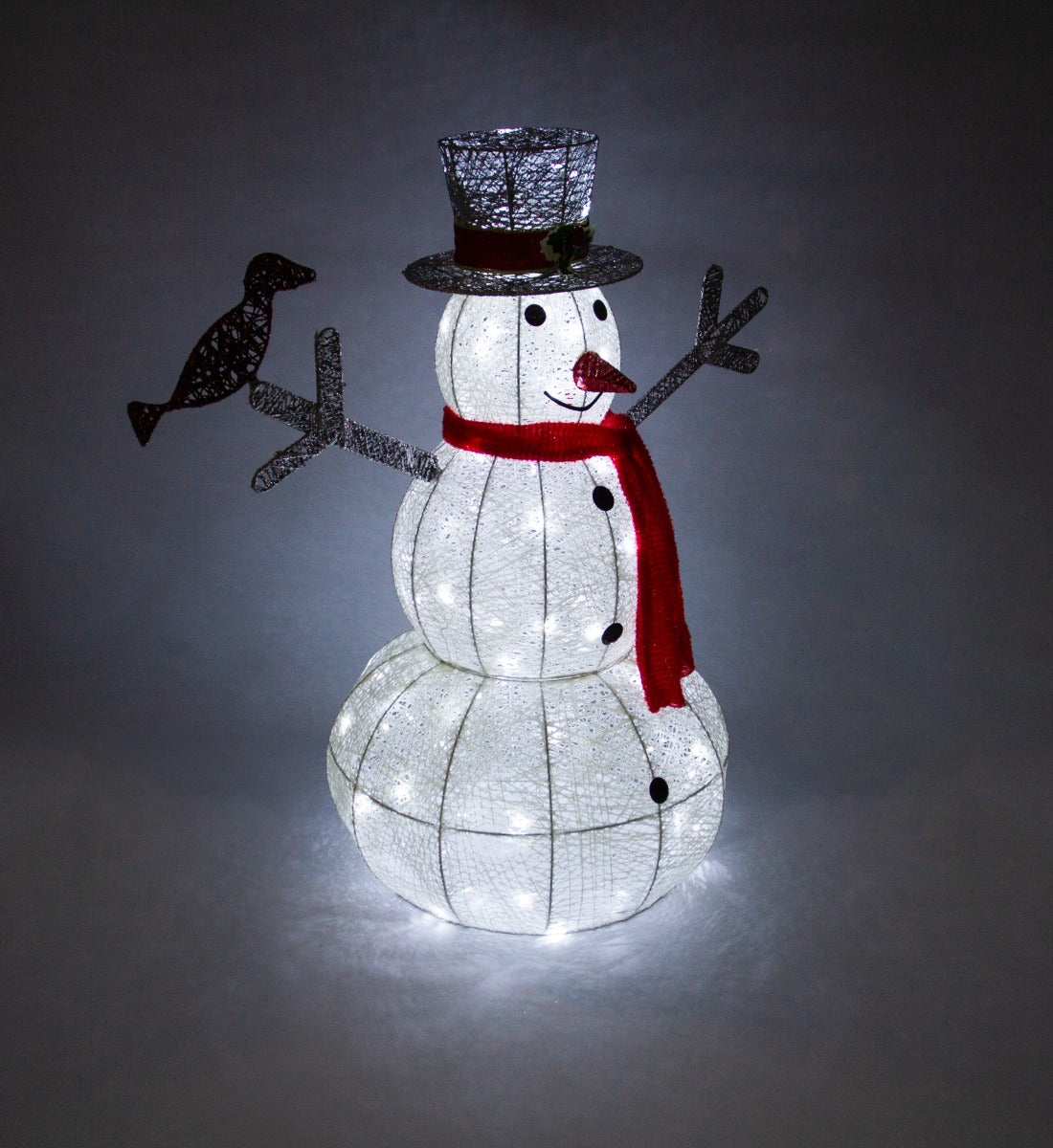 Bonhomme de Neige Lumineux LED Blanc Froid