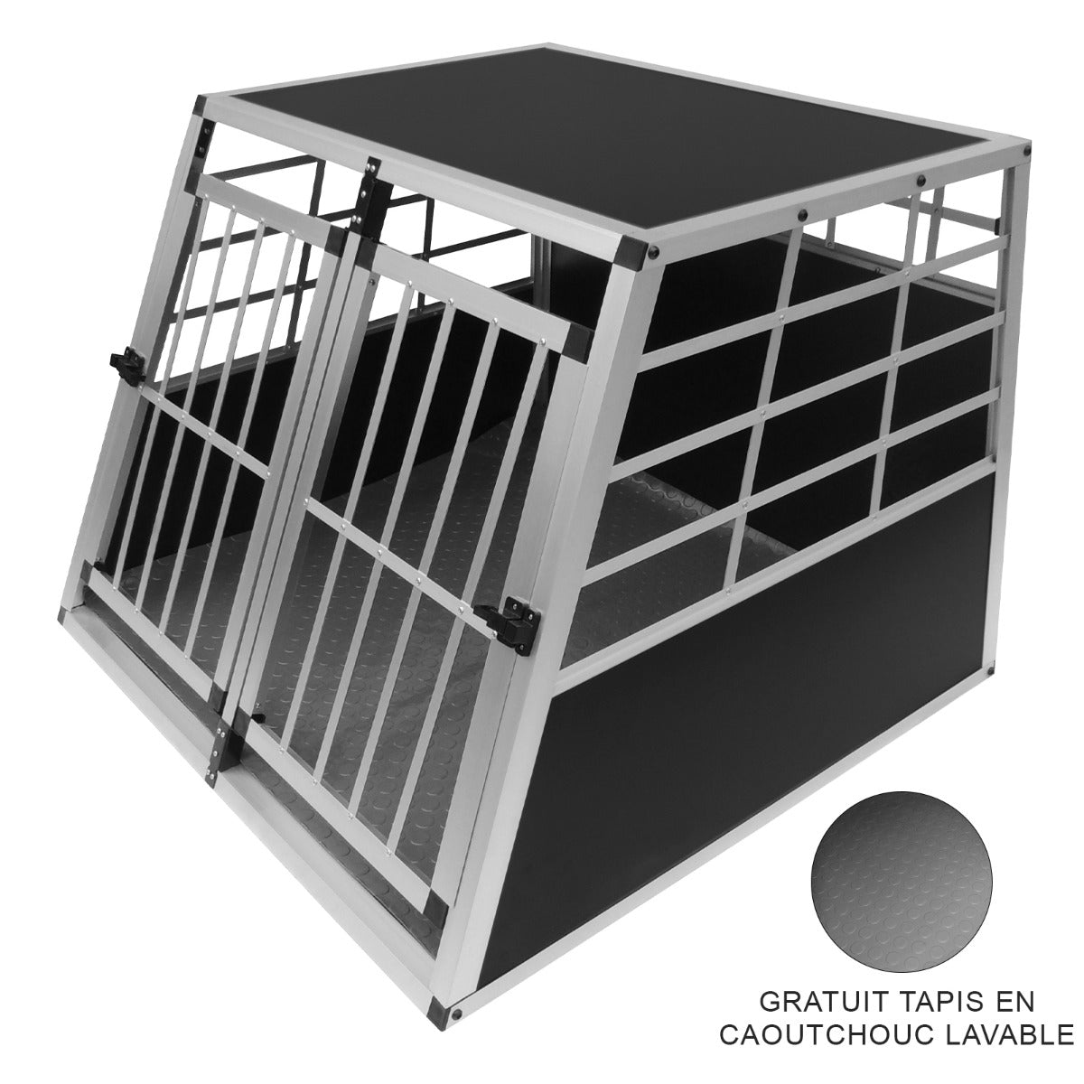 Cage de Transport pour Animaux Grand Format - Deux Portes