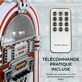 Jukebox Style Rétro Années 50 à système d'éclairages LED